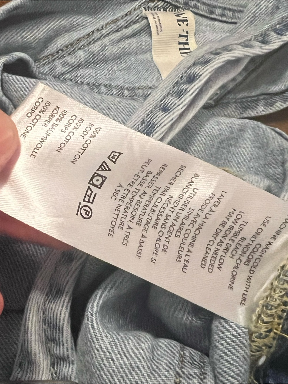 Free People We The Free Ziggy Shortalls Large 100% Cotton Blue Jean Overalls - Picture 10 of 14
